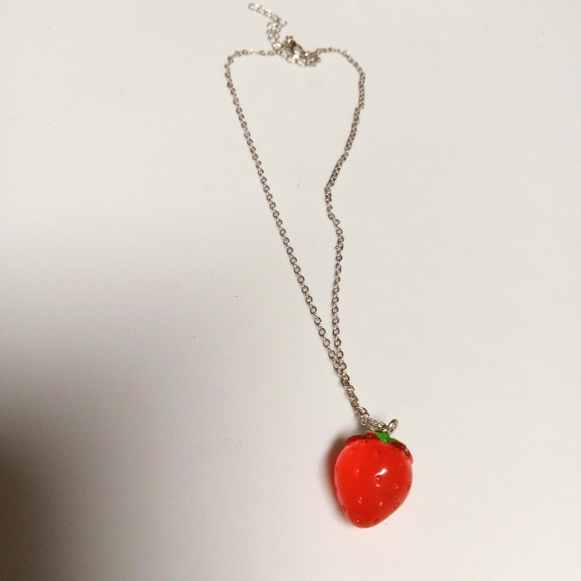 Strawberry Charm Necklace (New)